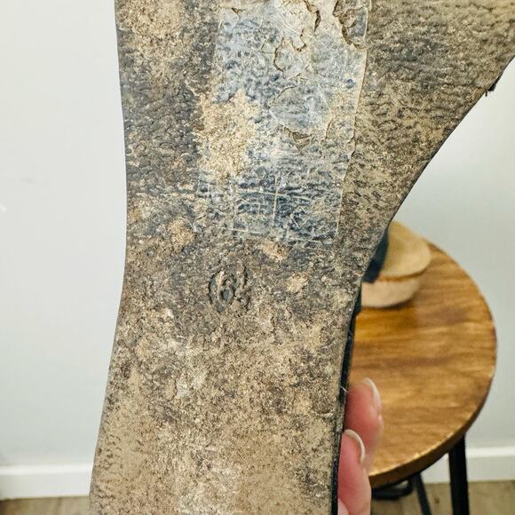 Pierre Dumas Hester Black Leather Strappy Sandals Women’s Size 6.5 - Picture 9 of 10